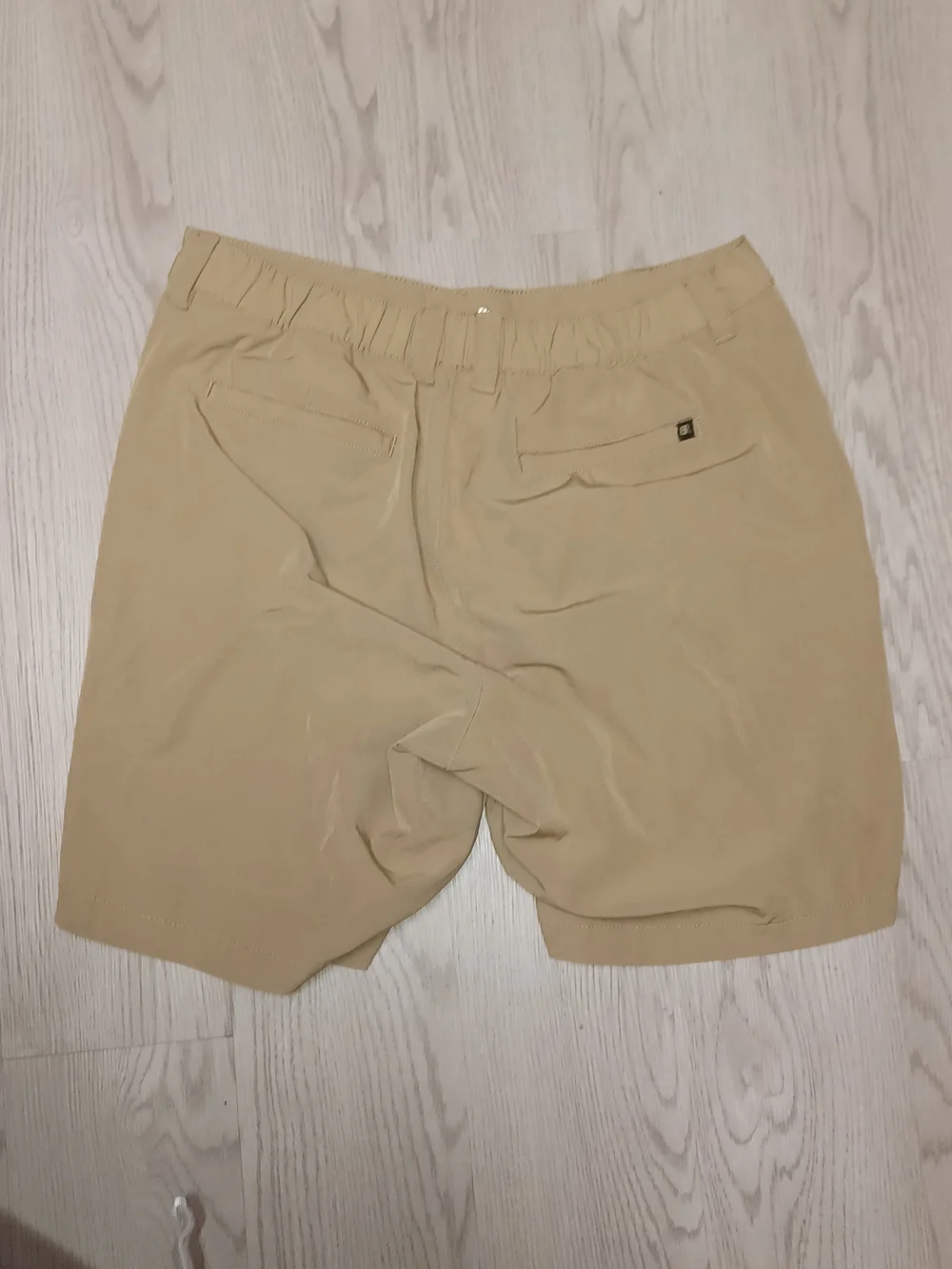 Banana Republic Men's Khaki Flat-Front Casual Shorts